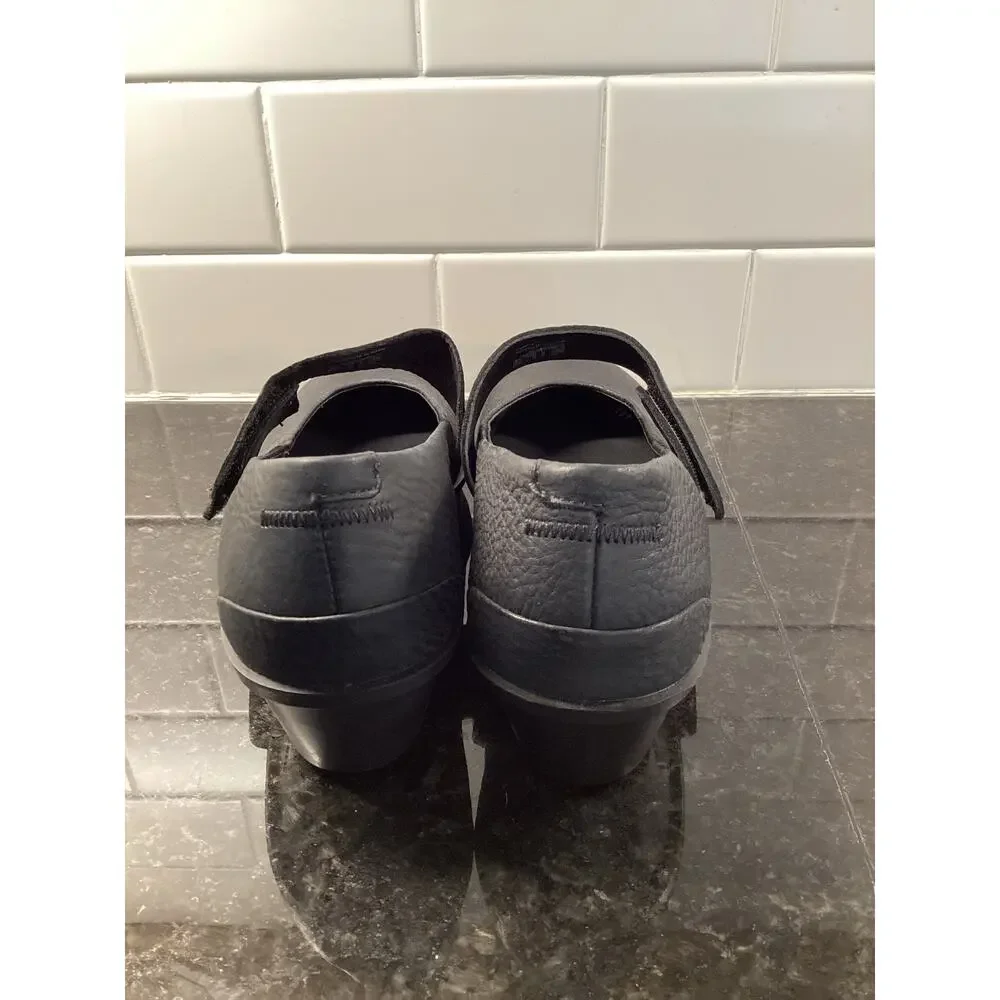 Ecco Women's Skyler 45 Mary Jane Leather Wedge Shoes Comfort Black Size 37